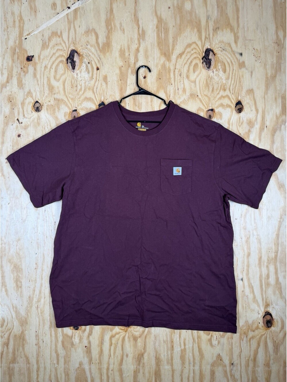 Carhartt Original Fit Pocket T-Shirt Red Maroon Size 3XL XXXL